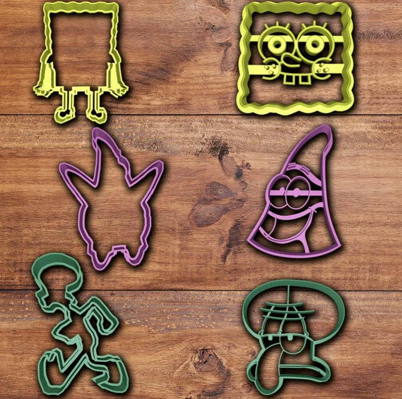 Spongebob Set 1 Cookie Cutter Set of 6 Cookie Cutters Canada