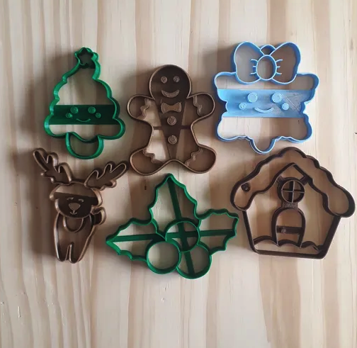 Set of 6 Christmas Cookie Cutter - Cookie Cutters Canada