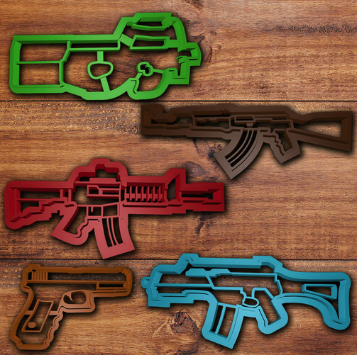 Gun Cookie Cutter Set of 5 Cookie Cutters Canada