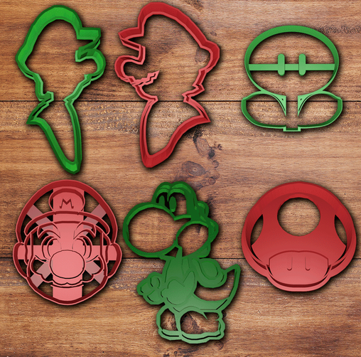 Mario Bros 2 Cookie Cutter Set of 6 Cookie Cutters Canada